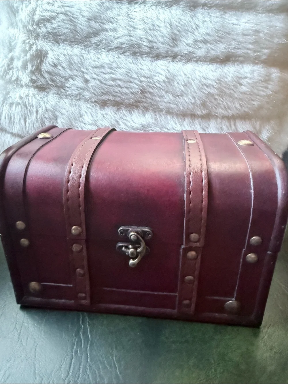 Wooden storage box - has a vintage antique vibe